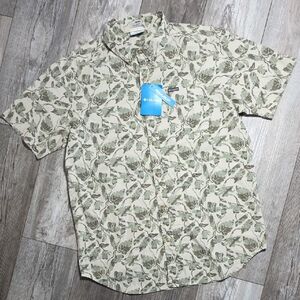 Columbia | Men's Rapid Rivers Printed Short Sleeve Cotton Blend Shirt *NWT